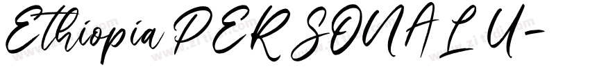 Ethiopia PERSONAL U字体转换